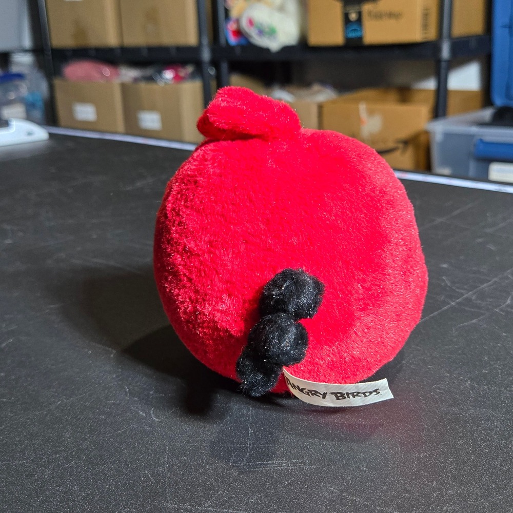 Angry Birds Red Bird 5" Plush Stuffed Animal 2010 Game Toy Plushie NO SOUND - Picture 2 of 6